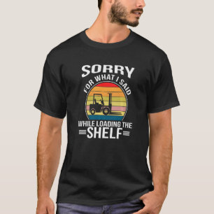 Camiseta Forro do driver do operador do empilhador