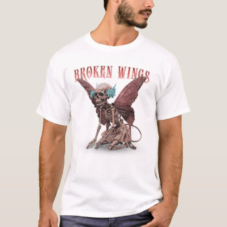 Camiseta Forsaken: Asas Góticas Surreais Quebradas