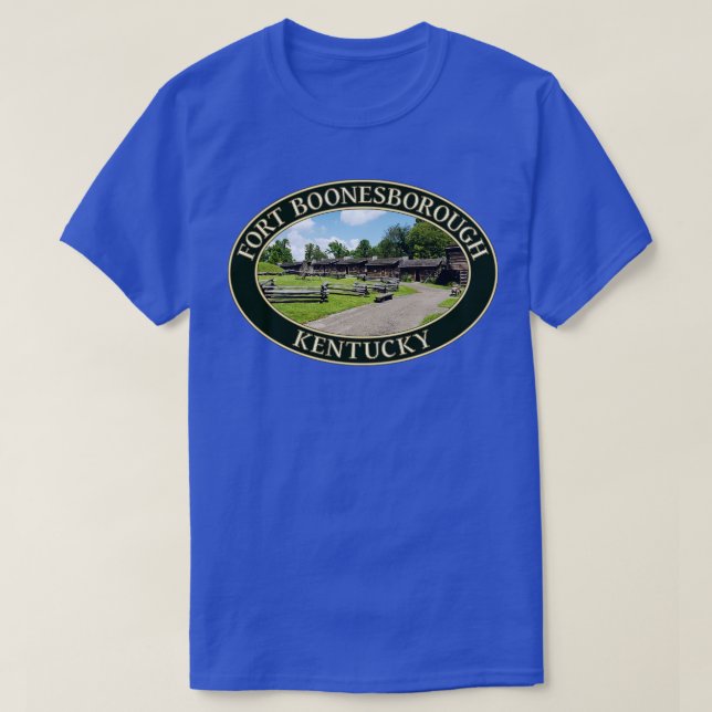 Camiseta Fort Boonesborough, do século XVIII no Kentucky (Frente do Design)