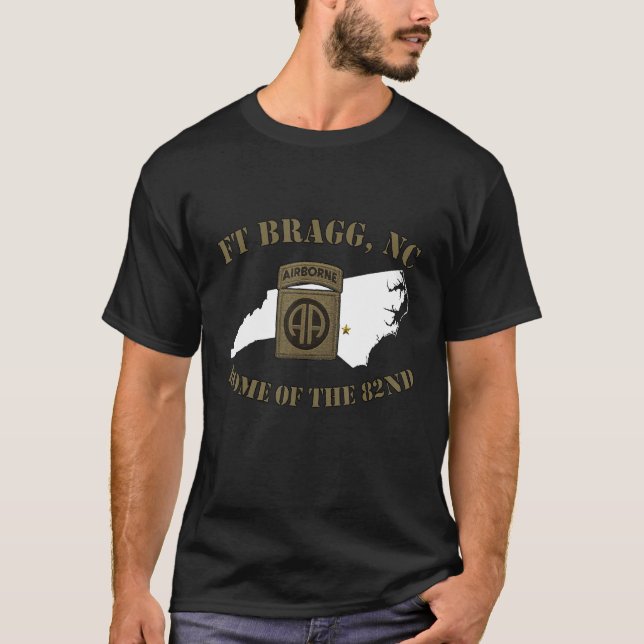 Camiseta Fort Bragg Exército Base Militar - Fayetteville -  (Frente)