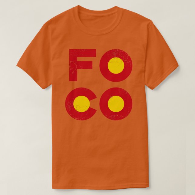 Camiseta Fort Collins FOCO Colorado (Frente do Design)