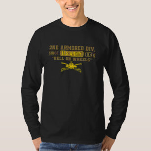 Camiseta Fort Hood Texas Tx segundo Armado Veteranos da Div