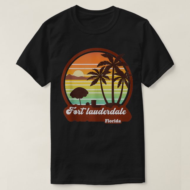 Camiseta Fort Lauderdale Florida Beach Souvenir FT Lauderda (Frente do Design)