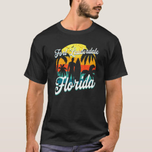 Camiseta Fort Lauderdale Florida Beach Surfer Summer Vacati