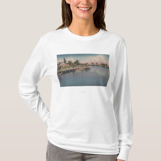 Camiseta Fort Lauderdale, Florida - cena do canal (Frente)