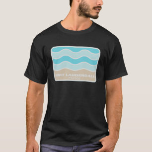 Camiseta Fort Lauderdale Florida Retro FL Waves Beach Souve