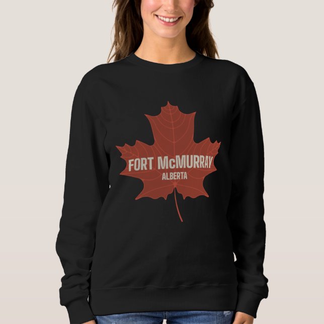 Camiseta Fort McMurray Alberta Canadá Mapa do Patrimônio Ca (Frente)