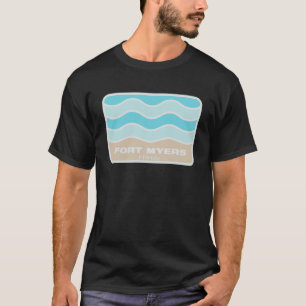 Camiseta Fort Myers Florida Retro FL Waves Beach Souvenir