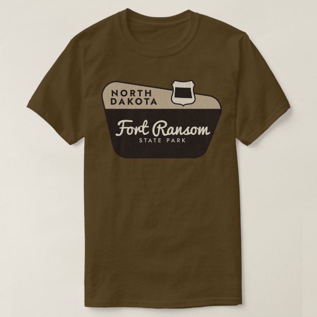 Camiseta Fort Ransom State Park North Dakota Sinal de Boas- (Frente do Design)