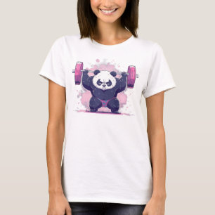 Camiseta Fortalecimento de treinamento em peso Urso de Pand