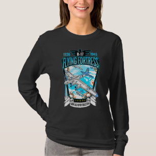 Camiseta Fortaleza Voadora B17 Vintage Aviat Bombardeiro Pe
