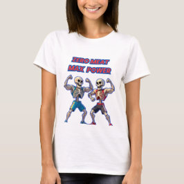Camiseta Forte até os Ossos – Design Divertido de Esqueleto