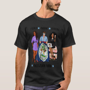 Camiseta Forte Avó Nan Nanny Afro-Belizense Negra Beliz