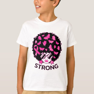 Camiseta Forte Cancer de Mama Africano-Americano Awaren
