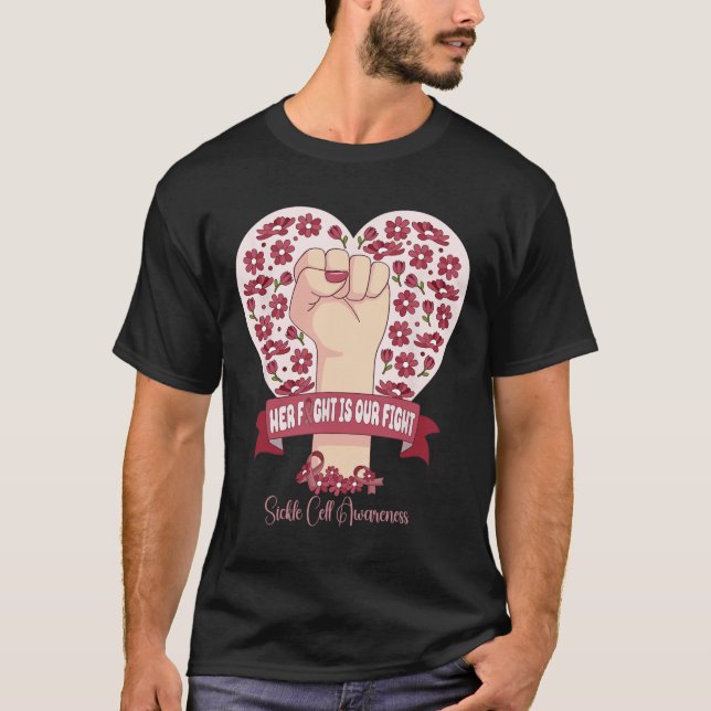 Camiseta Forte Célula Falsiforme Sua Luta É A Nossa Luta (Frente)