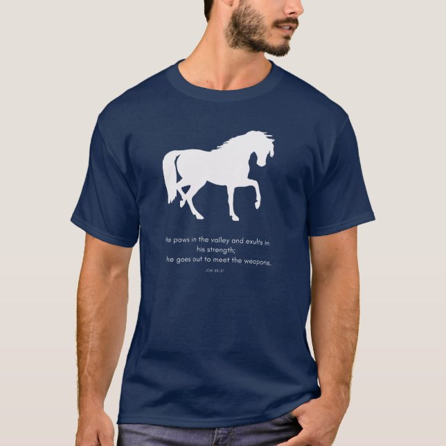 Camiseta Forte como um Cavalo (Frente)