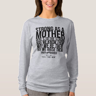 Camiseta FORTE COMO uma parte superior longa da luva do