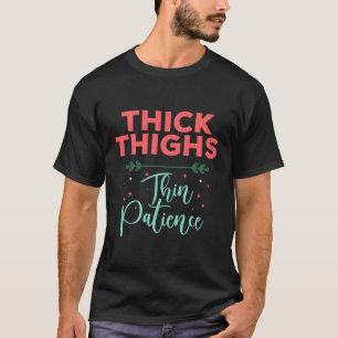 Camiseta Forte Confiante Ou Pesado Patiência Fina