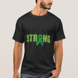 Camiseta Forte conhecimento do cérebro do tbi verde do fita