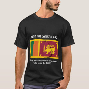 Camiseta Forte coragem Personalizado PAI SRI LANKAN
