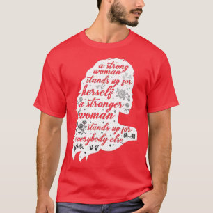 Camiseta Forte Direitos Femininos Engraçados Empoderando Pr