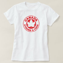 Camiseta forte e gratuita do Canadá
