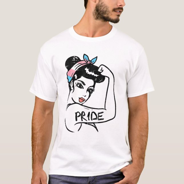 Camiseta Forte e Inseparável Orgulho Transsexual F (Frente)