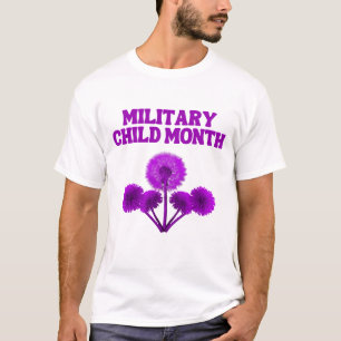Camiseta Forte e Resiliente - Mês Infantil Militar
