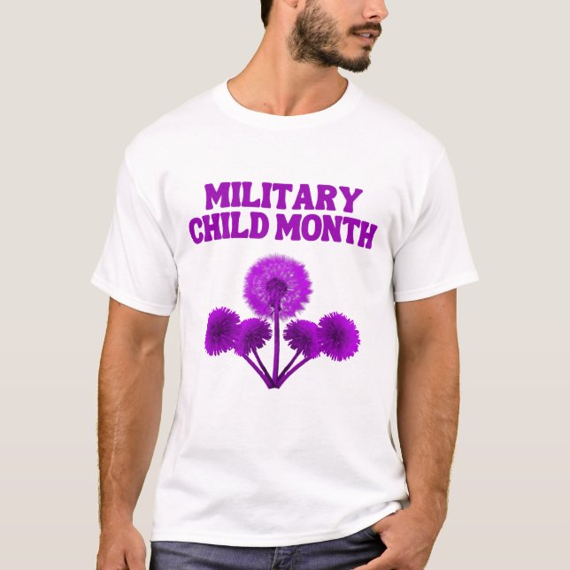 Camiseta Forte e Resiliente - Mês Infantil Militar (Frente)