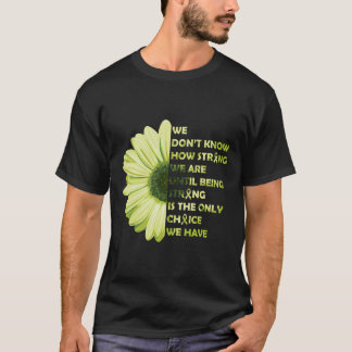Camiseta Forte Flor Verde Linfoma Não Hodgkin Awa