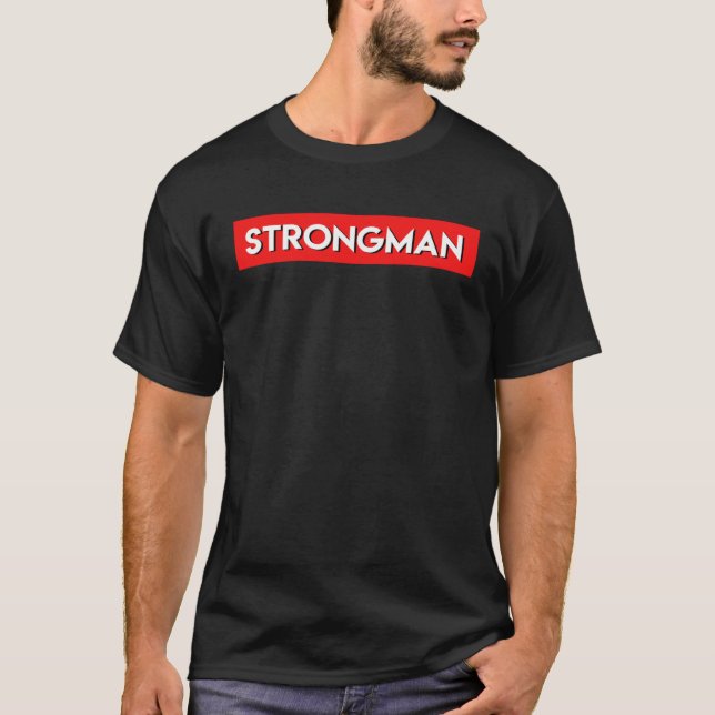 Camiseta Forte Força de Arranque Ganha Construção de Carroç (Frente)