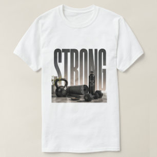 Camiseta Forte Gráfico Editorial de Luxo Fitness