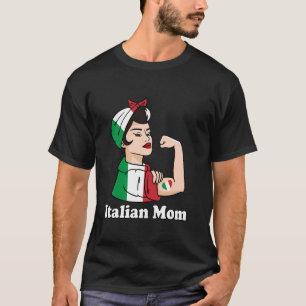 Camiseta Forte Mãe Italiana Raízes Italianas Orgulho Italia