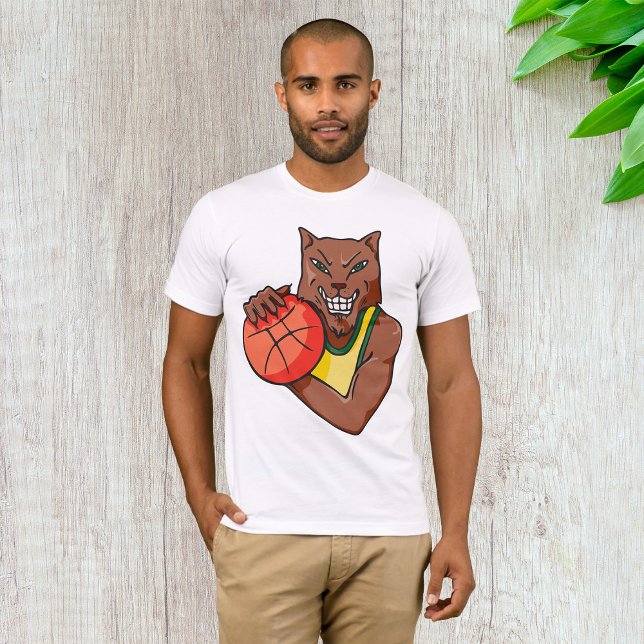 Camiseta Forte Mascote de Basquete Wildcat (Criador carregado)