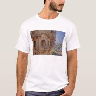 Camiseta Forte Mehrangarh pairando sobre Jodhpur, O Azul