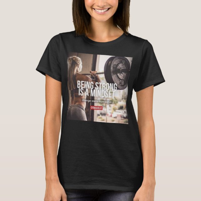 Camiseta Forte Mindset - Inspiração Malhação feminina (Frente)
