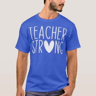 Camiseta Forte Motivação do Professor Ensino Inspiracional 