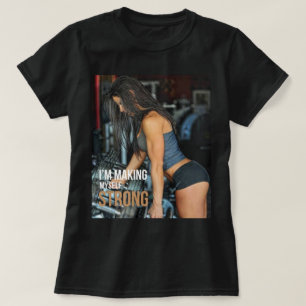 Camiseta FORTE - Motivação do Workout das Mulheres