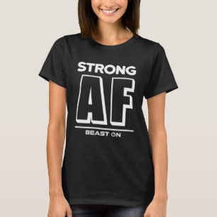 Camiseta Forte motivação para Malhação de treinamento AF