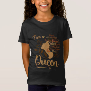 Camiseta Forte negro sou uma rainha africana afro-americana