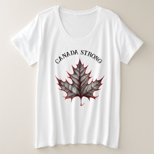 Camiseta Forte no Canadá (Frente do Design)