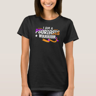 Camiseta Forte Psoríase Warrior Ribbon Suporta Psoríase