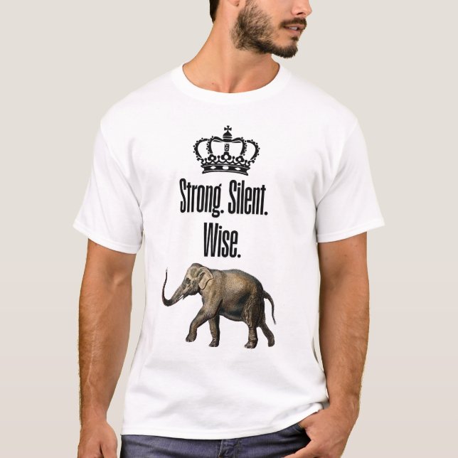 Camiseta Forte. Silencioso. Sábio (Frente)