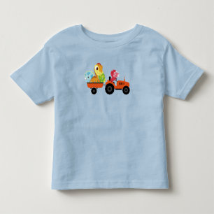 Camiseta Forte trator de dinossauro rapazes Festa de aniver