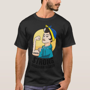 Camiseta Forte ucraniana Bandeira ucraniana