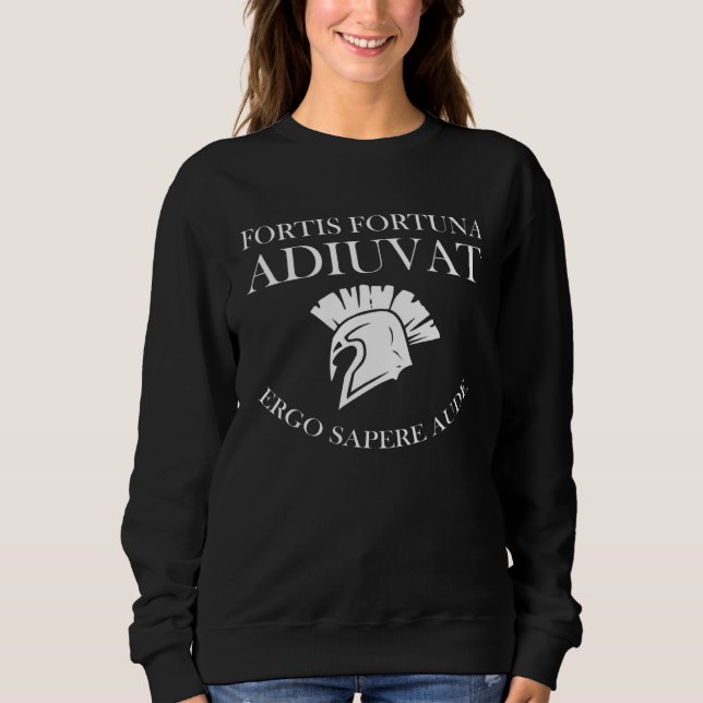 Camiseta Fortis Fortuna Adiuvat Ergo Sapere Aude Roman Empi (Frente)