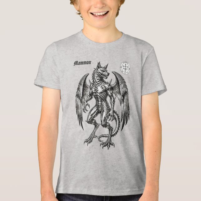 Camiseta Fortuna Infernal de Mammon Desencadeada (Frente)