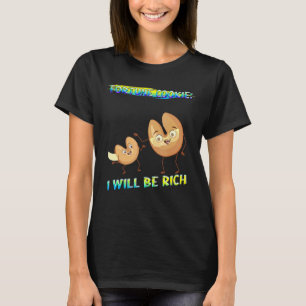 Camiseta Fortune Cookie Eu Serei Rich Bonito Piada