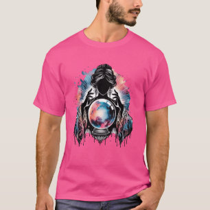 Camiseta Fortune Teller Com Bola De Cristal Cósmico Para Mí
