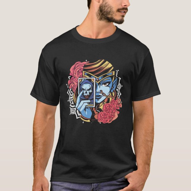 Camiseta Fortune Teller Crystal Ball Clairvoyance Tarot Car (Frente)